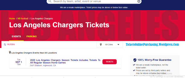 LOS ANGELES CHARGERS TICKETS BUY ONLINE