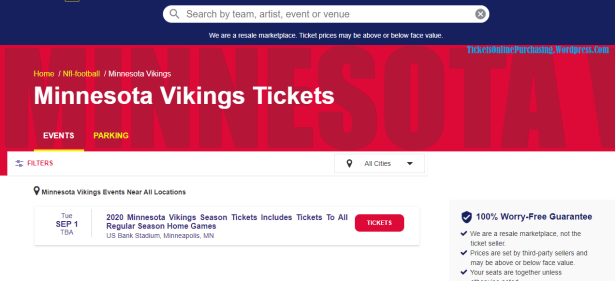 Minnesota Vikings Season Ticket TicketsOrbit